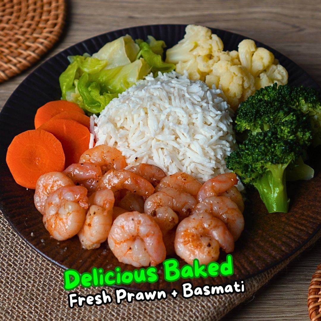 (Muscle Gain) Delicious Baked Fresh Prawn 430g