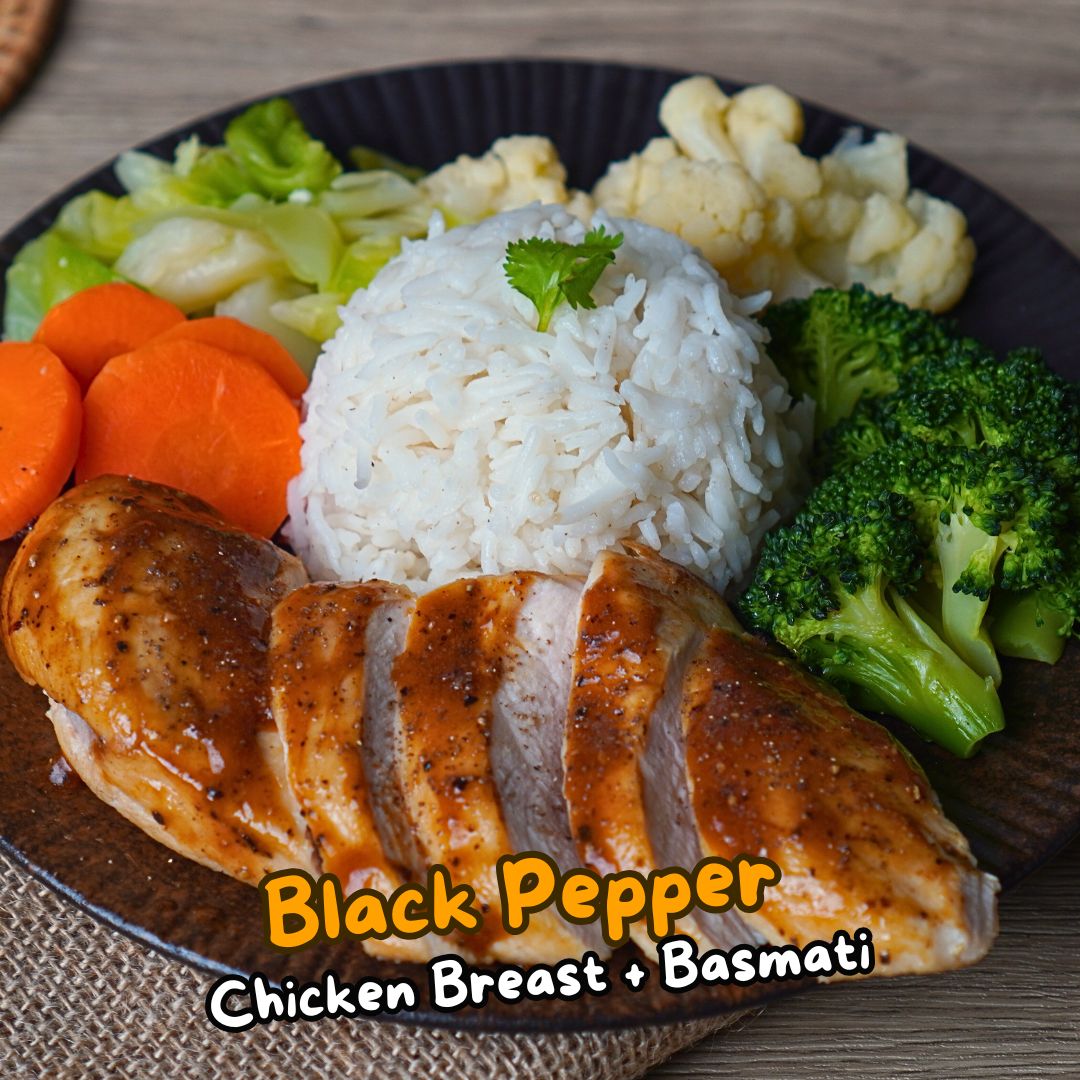 (Muscle Gain) Black Pepper Chicken Breast 450g