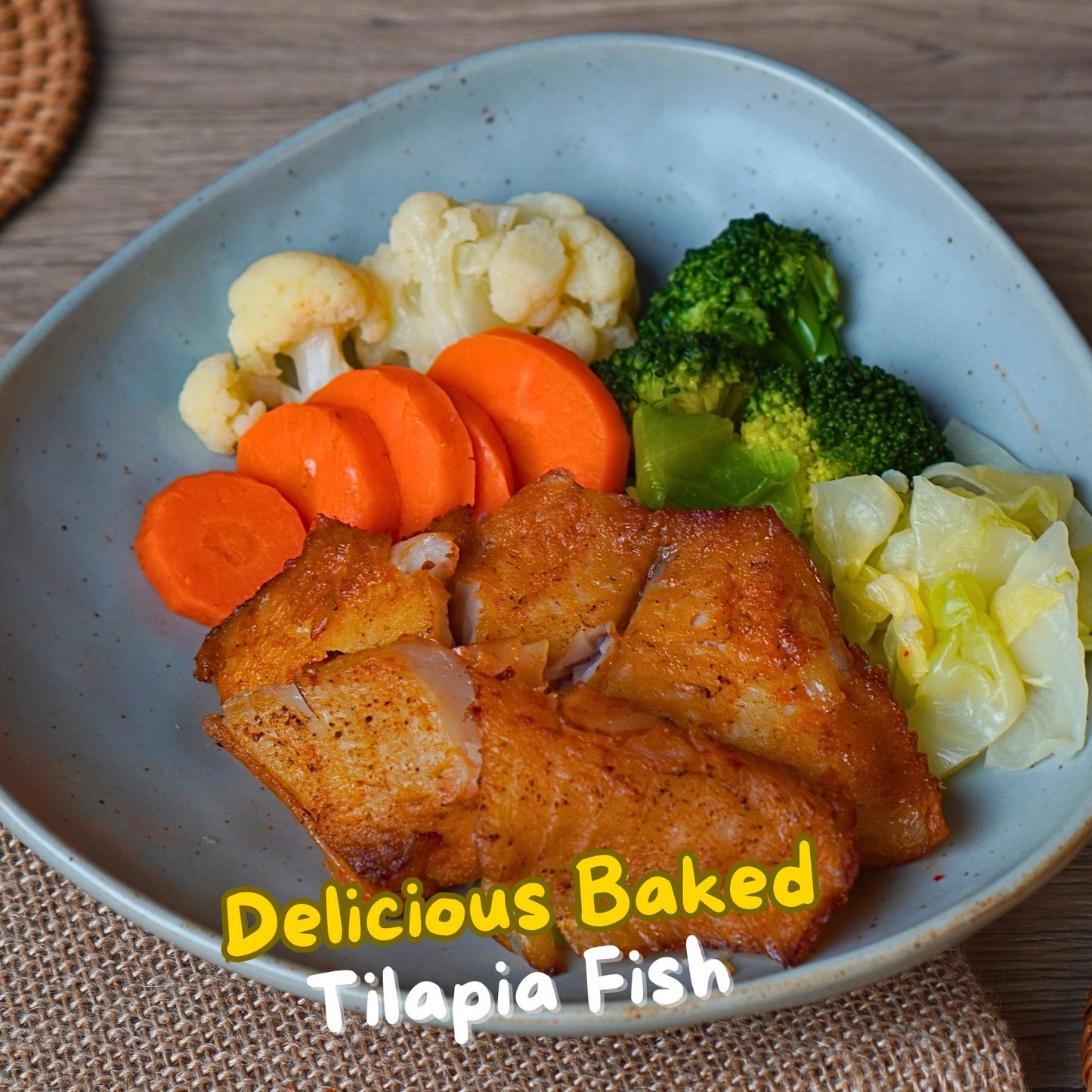 (Weight Loss) Delicious Baked Tilapia Fish 300g