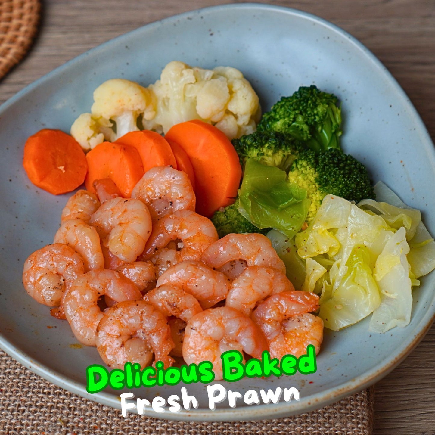 (Weight Loss) Delicious Baked Fresh Prawn 280g