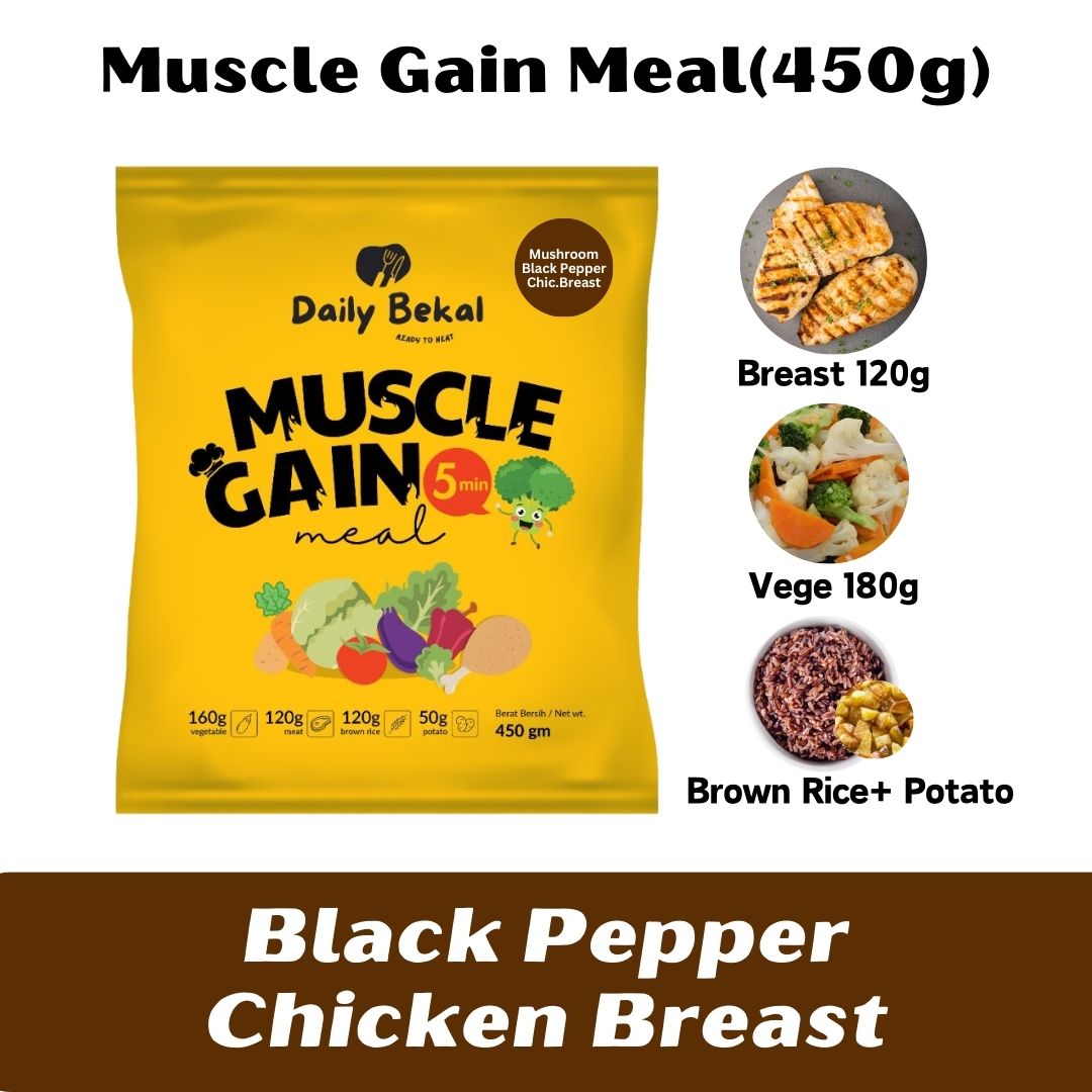 (Muscle Gain) Black Pepper Chicken Breast 450g